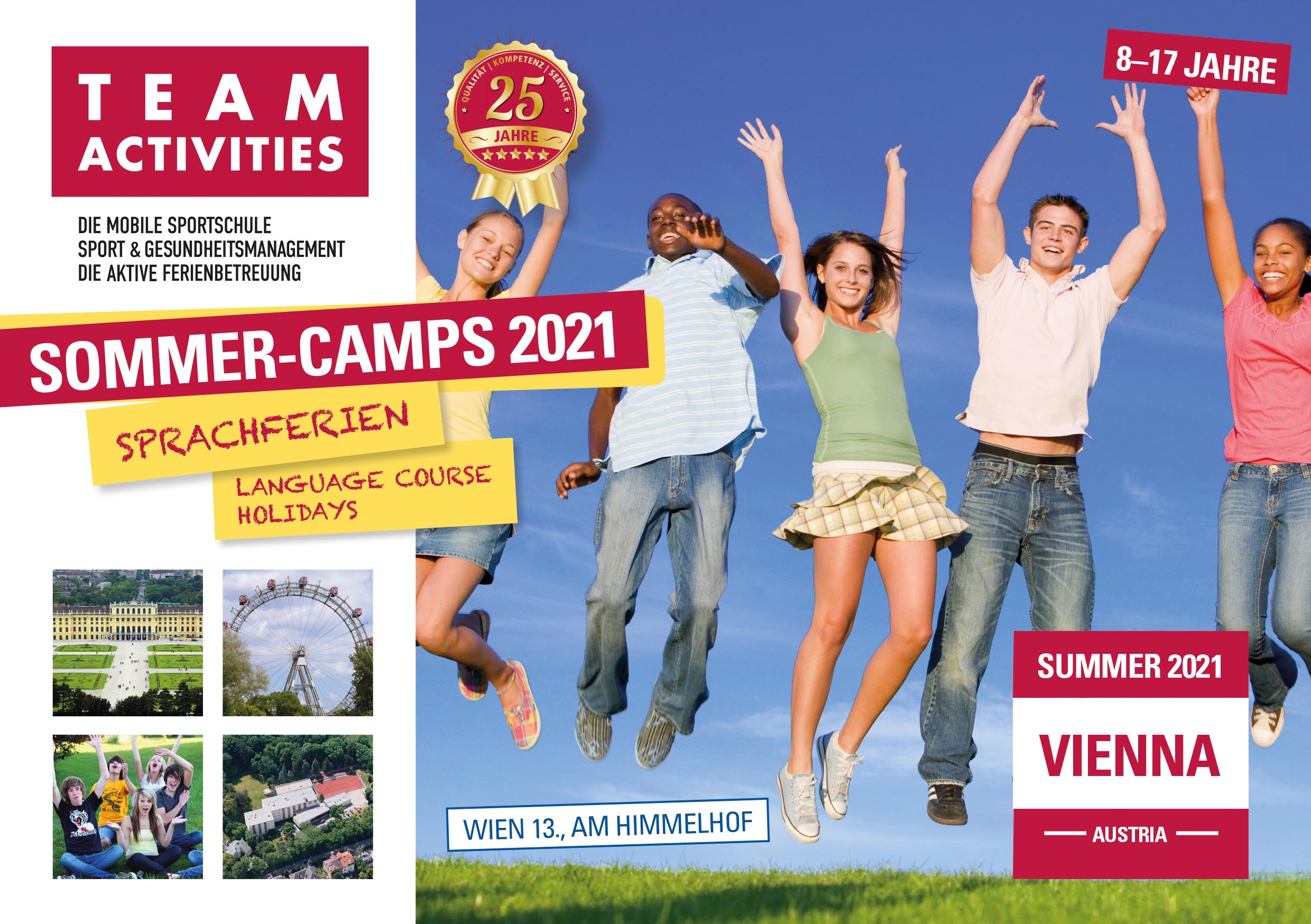 Flyer Deutsch Aktiv Sommercamps, Sprachcamps